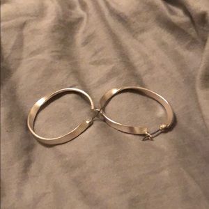 Twisted hoop earrings